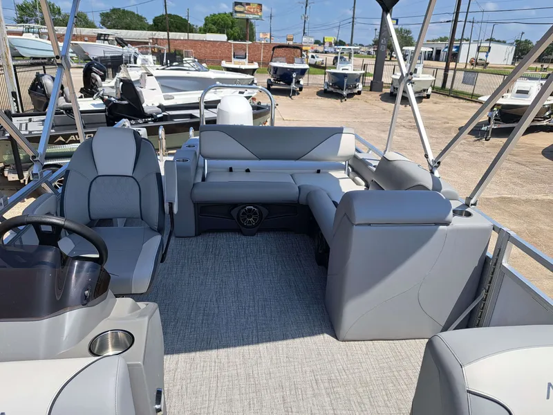 Slide: The Image of Interior of Avalon VNT VRB21 pontoon boat, model year 2026. - 16