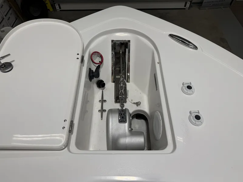 Slide: The Image of Anchor locker of Tidewater 232 CC Adventure 2026. - 10