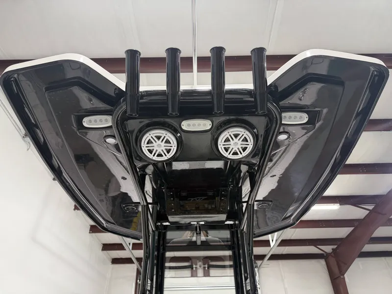 Slide: The Image of Underside of the 2026 Tidewater 232 CC Adventure boat. - 13