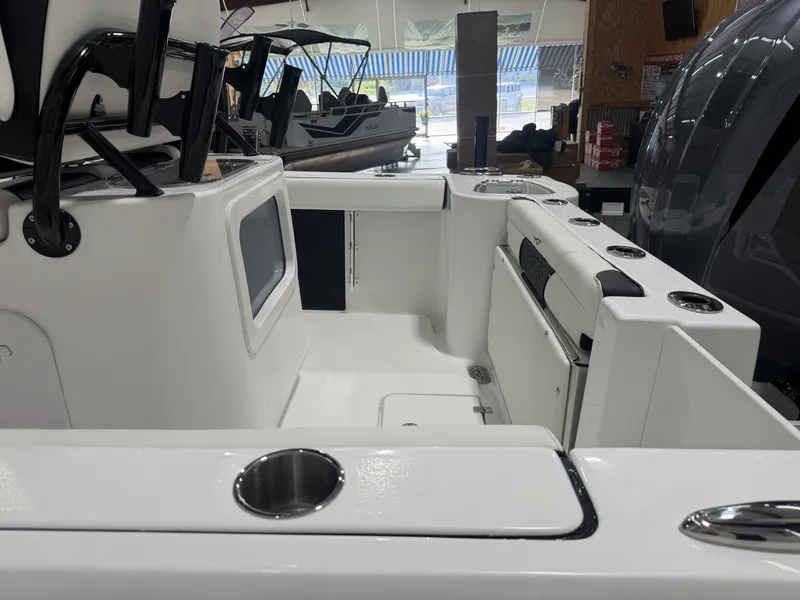 Slide: The Image of Interior view of the 2026 Tidewater 232 CC Adventure boat. - 15