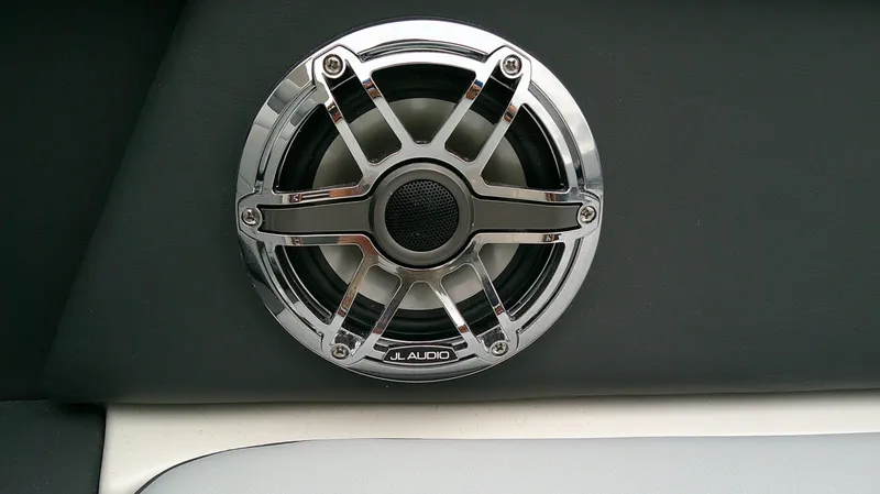Slide: The Image of JL Audio speaker in Chaparral GTS 28 boat, model year 2026. - 25
