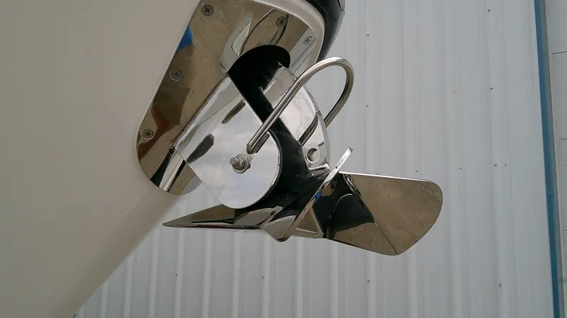 Slide: The Image of Close-up of Chaparral GTS 28 boat anchor, model year 2026. - 4