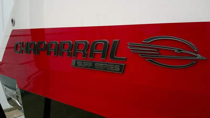 Slide: The Image of Chaparral GTS 28 2026 logo on red background. - 6