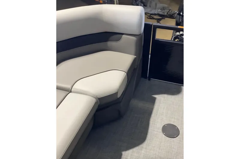 Slide: The Image of Interior seating of 2026 Princecraft Vectra 23 QL pontoon boat. - 9