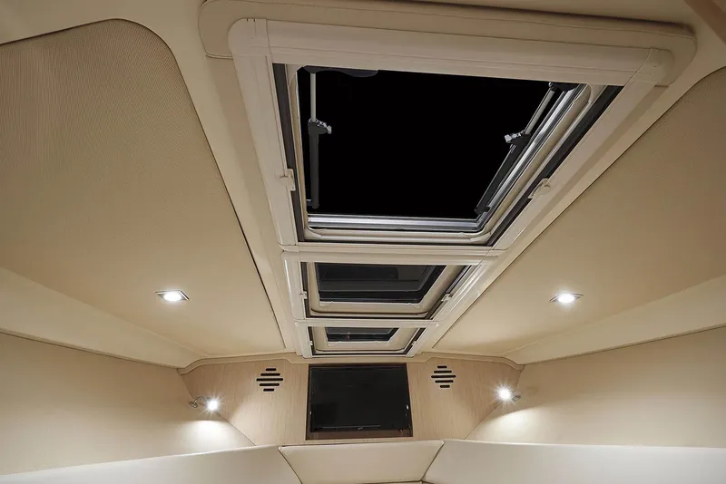 Slide: The Image of Manufacturer Provided Image: Interior ceiling of 2020 Chris-Craft Corsair 34 with skylights and recessed lighting. - 12