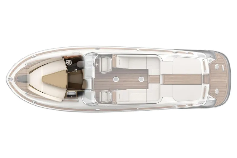 Slide: The Image of Manufacturer Provided Image: Top view of 2020 Chris-Craft Corsair 34 luxury motorboat layout. - 24