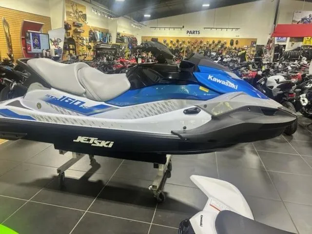 Slide: The Image of 2026 Kawasaki Jet Ski STX 160 X in showroom. - 24
