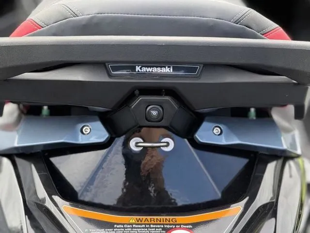 Slide: The Image of Rear view of a 2026 Kawasaki Ultra 160 jet ski with camera. - 25