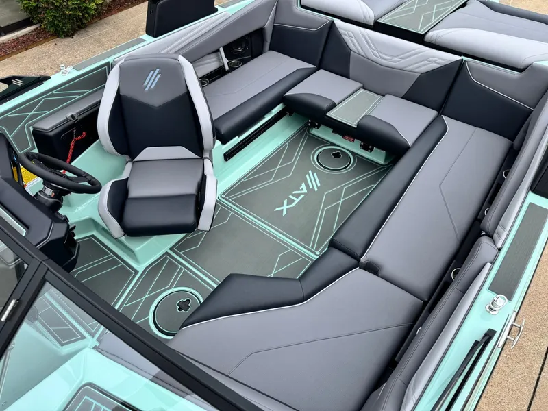 Slide: The Image of Interior of 2026 ATX Surf Boats 22 Type-S with modern seating. - 20