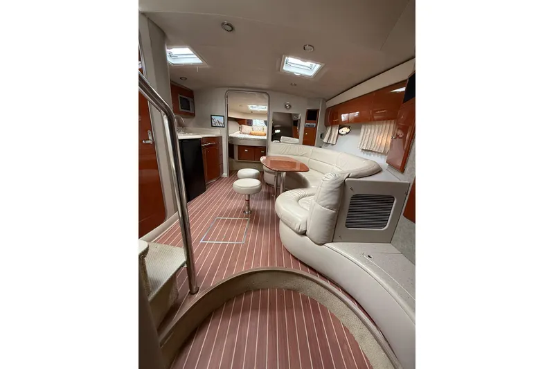 Slide: The Image of Interior of 2006 Formula 40 Performance Cruiser with elegant seating and wood accents. - 62