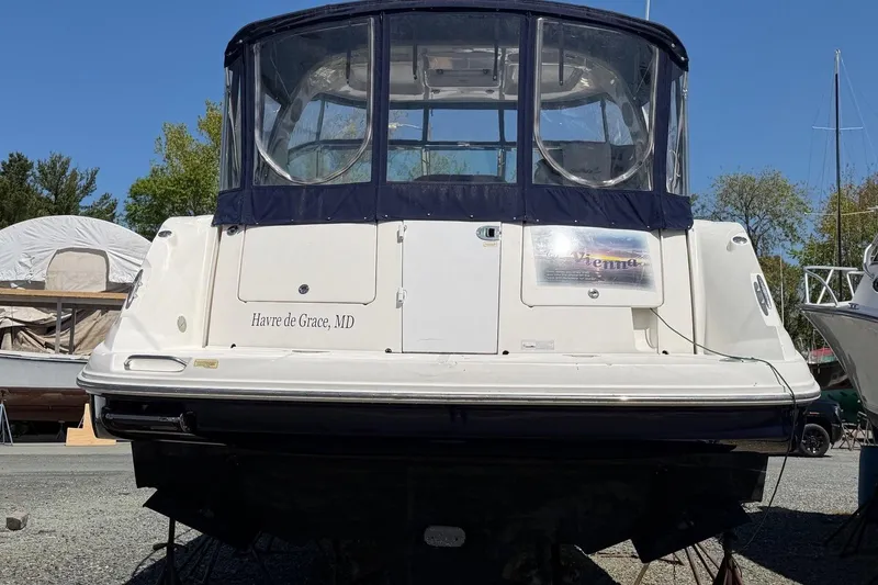 Slide: The Image of 2007 Sea Ray 380 Sundancer docked, rear view, Havre de Grace, MD. - 6