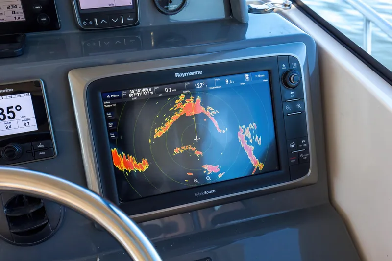 Slide: The Image of 2012 Pursuit 345 Offshore Raymarine Chartplotter/GPS/Sounder/Radar/Autopilot - 19