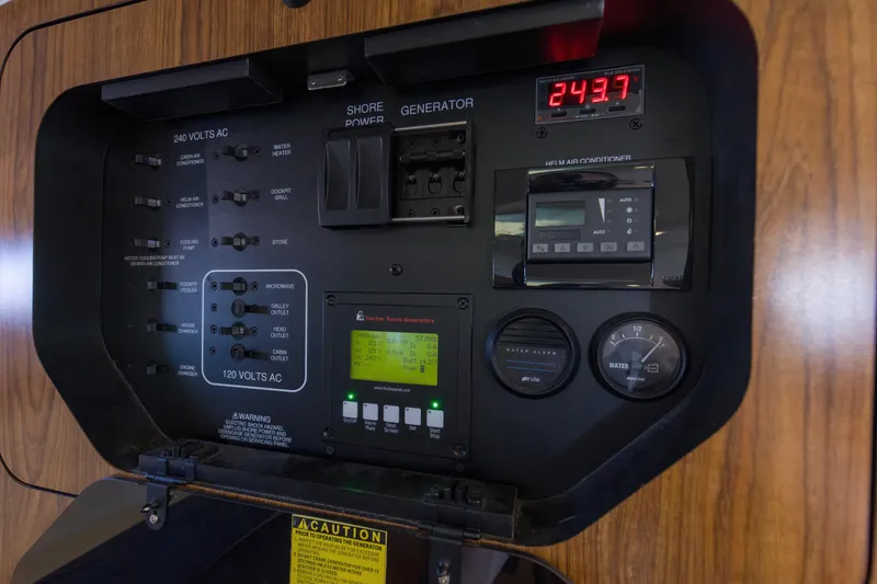 Slide: The Image of 2012 Pursuit 345 Offshore Power Panel in Cabin - 20