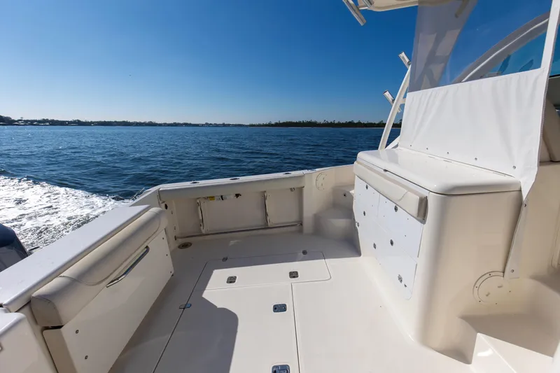 Slide: The Image of 2012 Pursuit 345 Offshore Cockpit Sole - 7