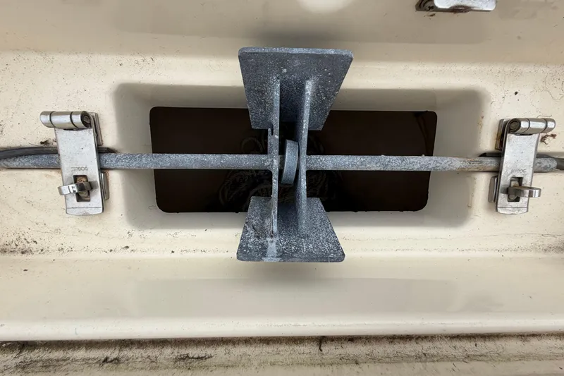 Slide: The Image of Anchor storage compartment on a 2003 Parker 21SE Center Console boat. - 57