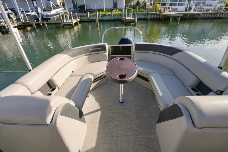 Slide: The Image of Luxurious seating area on 2023 Berkshire 24 RFX LE 2.75 pontoon boat. - 8