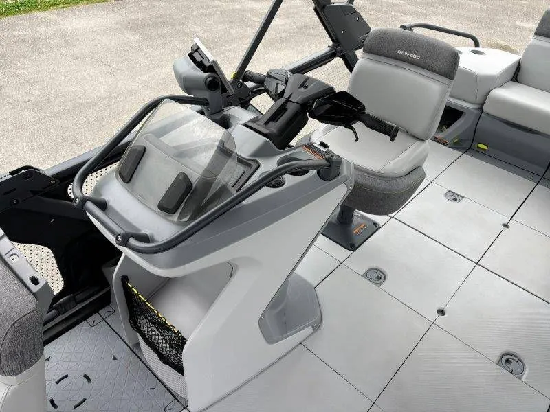 Slide: The Image of 2023 Sea-Doo Switch Cruise 21 interior with steering console. - 39