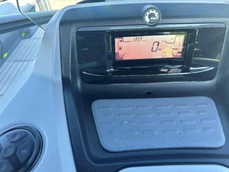 Slide: The Image of Dashboard of 2022 Sea-Doo Switch Cruise 18 with digital display. - 25