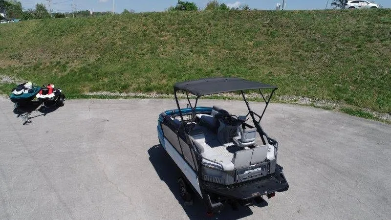 Slide: The Image of 2022 Sea-Doo Switch Cruise 18 on trailer, ready for adventure. - 4