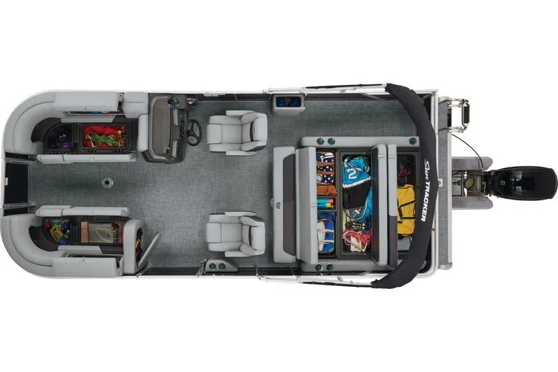 Slide: The Image of Sun Tracker Party Barge 22 RF DLX 2026 - 7