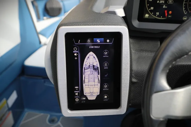 Slide: The Image of Touchscreen control panel in 2023 Malibu Wakesetter 22 LSV boat cockpit. - 8