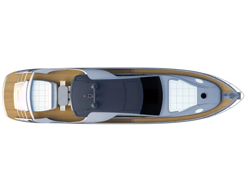 Slide: The Image of Manufacturer Provided Image: Pershing 70 Deck Layout Plan - 61
