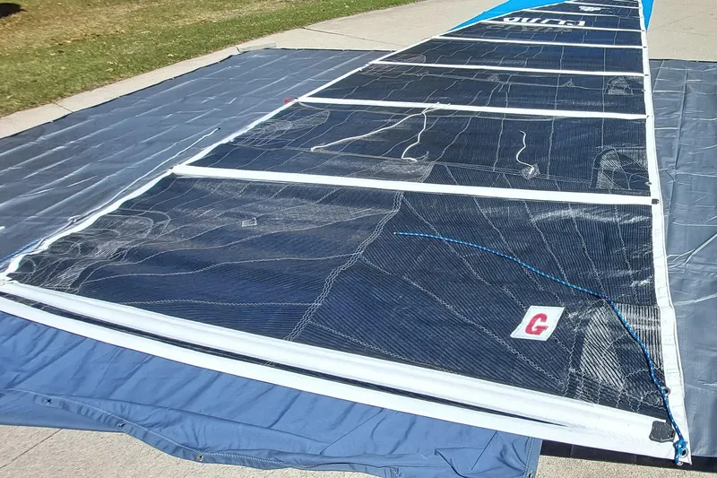 Slide: The Image of Sail laid out on pavement, Farrier F-82R model, 2007. - 41