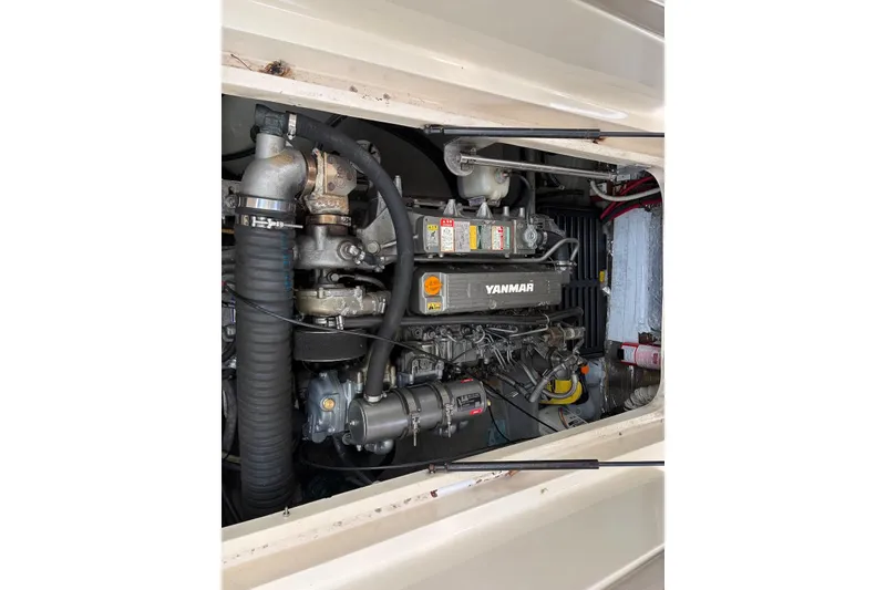 Slide: The Image of Engine compartment of a 2004 Mainship Pilot 30-II with Yanmar engine. - 35