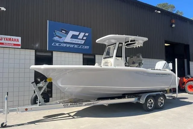 The Image of 2026 Key West 239 FS boat on trailer outside CIC Marine building. - 0