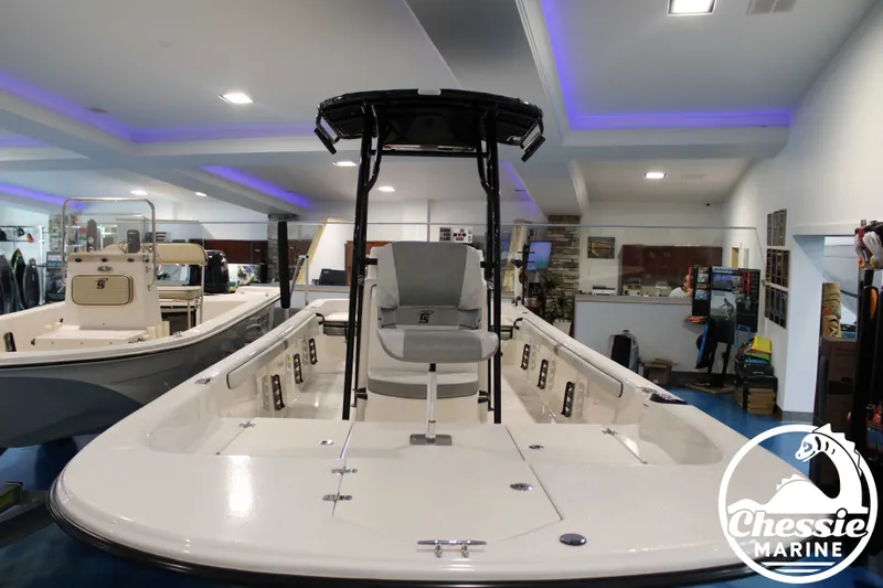 Slide: The Image of 2026 Carolina Skiff 23 LS in Chessie Marine showroom. - 4