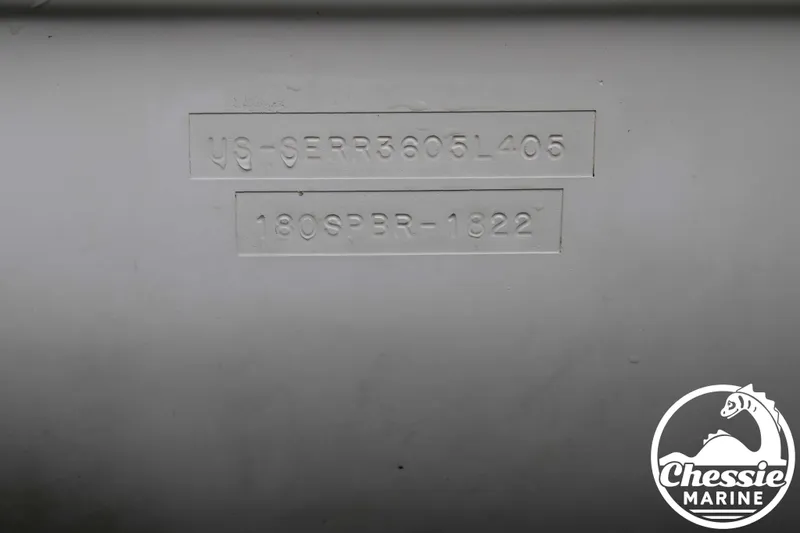 Slide: The Image of Serial number on a 2005 Sea Ray 180SPBR boat. - 13