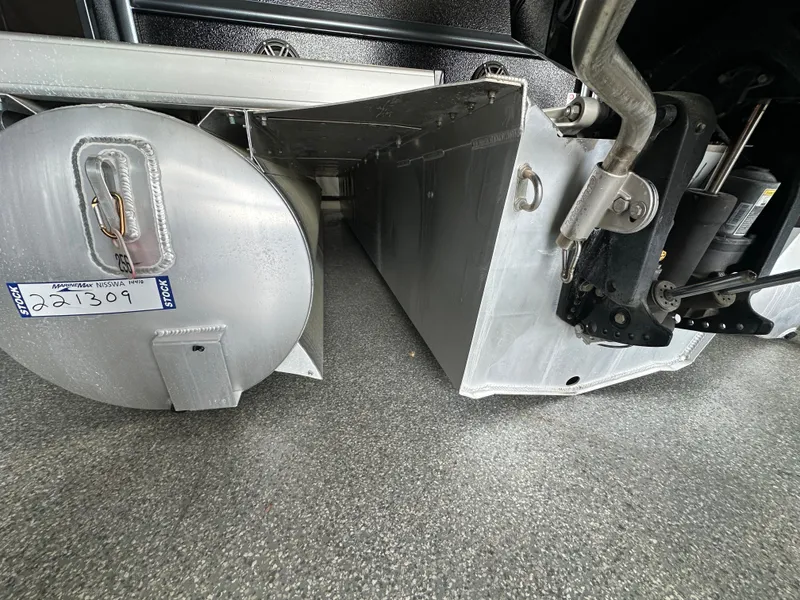 Slide: The Image of Underside of 2024 Premier 230 Sunsation TRITOON boat. - 17