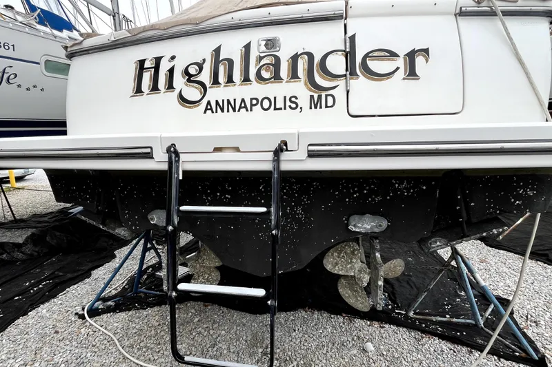 Slide: The Image of 1999 Tiara Yachts 3500 Open named Highlander, docked in Annapolis, MD. - 3