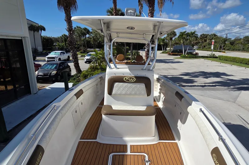 Slide: The Image of 2008 Key West 293 Center Console boat with sleek design and spacious deck. - 4