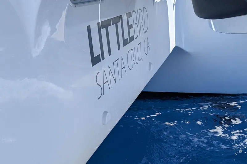 Slide: The Image of Sailboat "Little Bird" from Santa Cruz, CA on blue ocean water, Balance 526, 2021. - 37