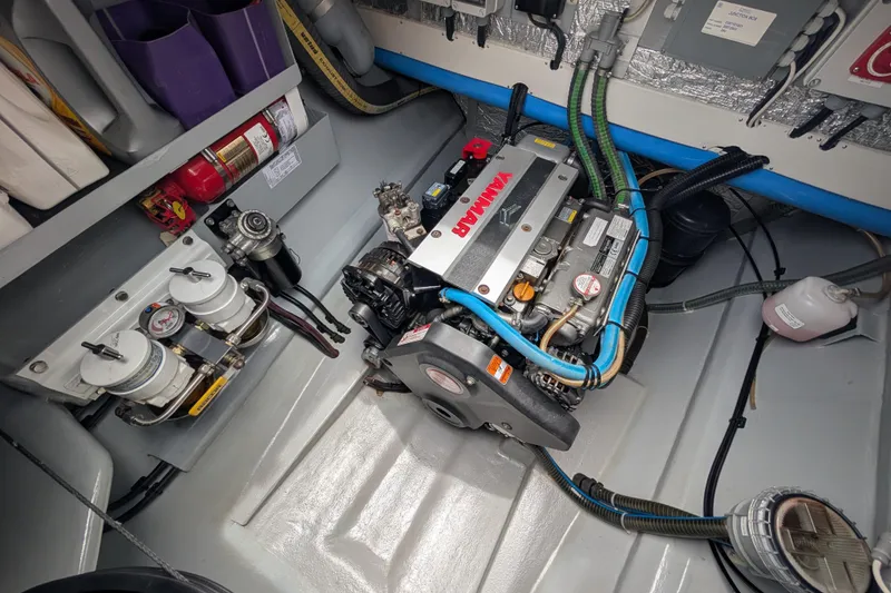 Slide: The Image of Engine room of a 2021 Balance 526 yacht with Yanmar engine and equipment. - 39