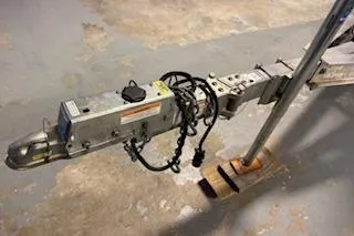 Slide: The Image of Trailer hitch mechanism for 2021 Scout 215 Dorado boat on concrete floor. - 19