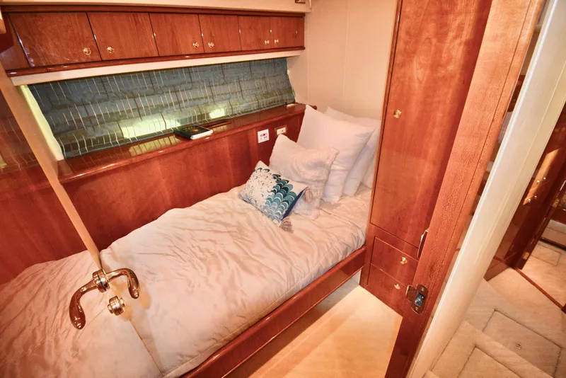 Slide: The Image of Luxurious cabin interior of 2010 Neptunus 58 yacht with cozy bedding. - 17