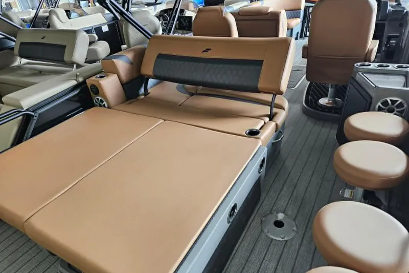 Slide: The Image of Luxurious interior of 2026 Starcraft SLS 3 DL DH BAR pontoon boat. - 6