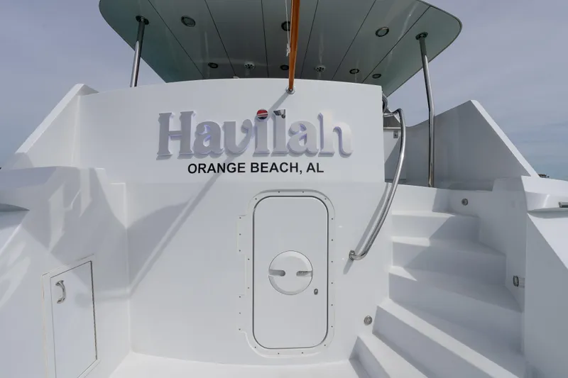 Slide: The Image of 2004 Hatteras 75 Sport Deck Motor Yacht, docked in Orange Beach, AL. - 44