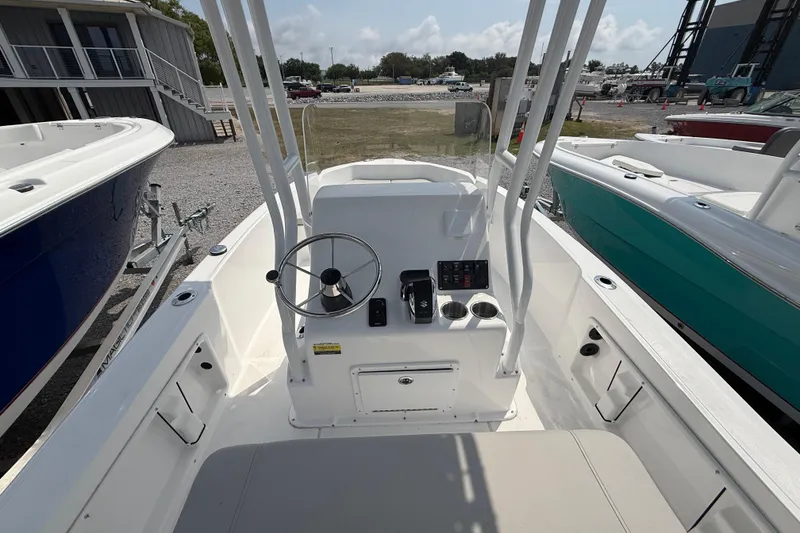 Slide: The Image of Interior view of 2026 Clearwater 1900 Center Console boat. - 3