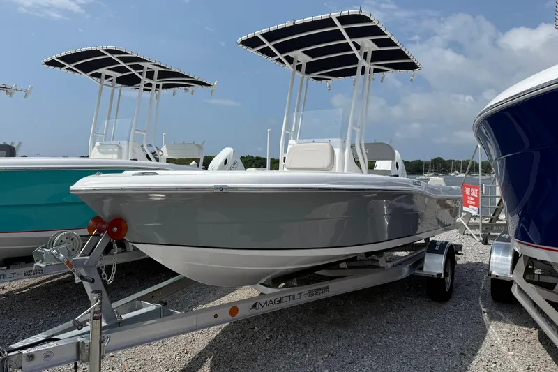 The Image of 2026 Clearwater 1900 Center Console boat on trailer. - 0