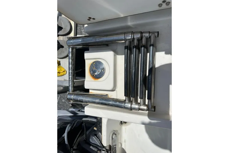 Slide: The Image of Stainless steel ladder on 2015 Sailfish 275 DC boat deck. - 40