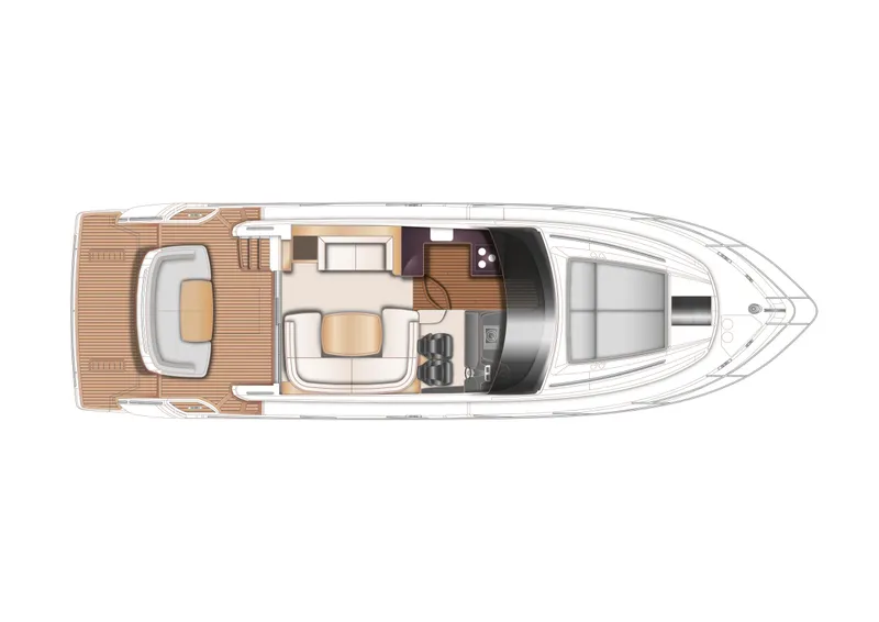 Slide: The Image of Manufacturer Provided Image: Princess 43 Upper Deck Layout Plan - 16