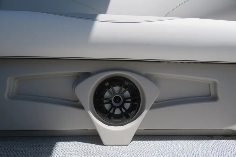 Slide: The Image of Speaker detail on 2026 Avalon Venture 85 Quad Lounge boat seat. - 42