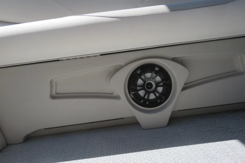 Slide: The Image of Speaker detail on 2026 Avalon Venture 85 Quad Lounge boat seat. - 43