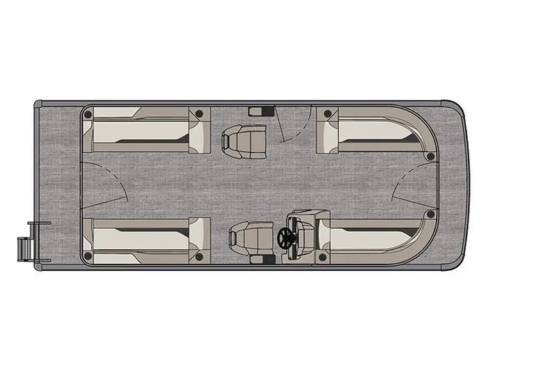 Slide: The Image of Manufacturer Provided Image: Top view layout of 2026 Avalon VENTURE 85 QUAD LOUNGER pontoon boat. - 55