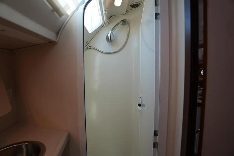 Slide: The Image of Shower area in 2003 Catalina 400 MkII yacht bathroom. - 32