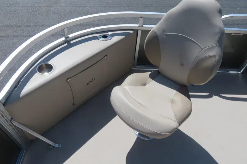 Slide: The Image of 2015 Avalon GS 2185 RF boat seat with cup holder and storage compartment. - 10