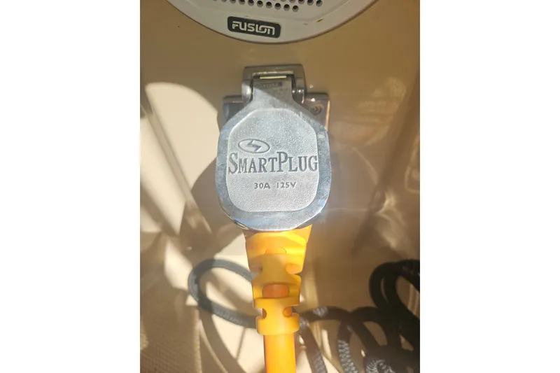 Slide: The Image of SmartPlug 30A 125V connector on 2014 Ranger Tugs R-27 boat. - 36